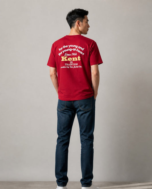 Leox Hub Kent in Tradition classic red t-shirt featuring traditional chest logo detail