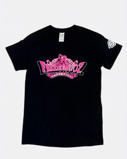 FREEDOM@OZ Japanese MMA Gym Black Tee Front View