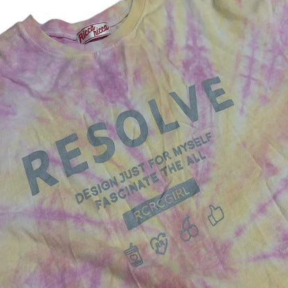 Leox Hub Ricca Ricca colorful tie-dye t-shirt featuring front graphic print and casual relaxed fit