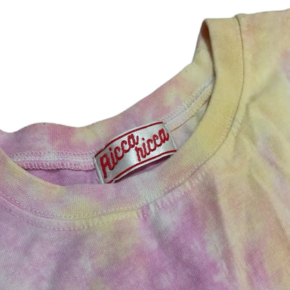 Leox Hub Ricca Ricca colorful tie-dye t-shirt featuring front graphic print and casual relaxed fit