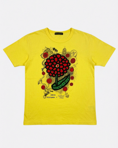 2013 Yayoi Kusama x Satoshi Ohno 24HTV Yellow Tee Front View